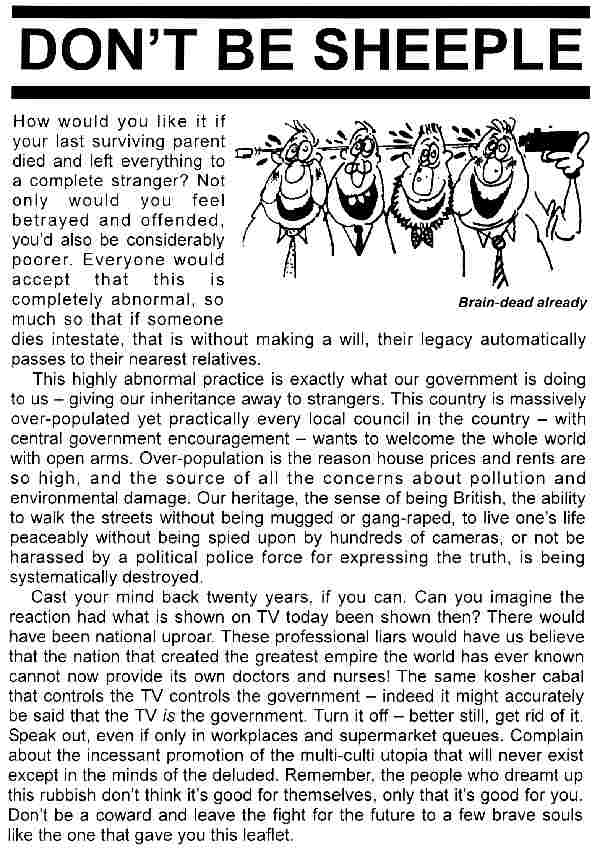 Click for printable version, A4, centred on page, ready to print and distribute, especially to your local council offices.