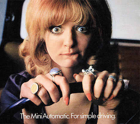 Old ad: Women find the Mini Automatic much easier to drive