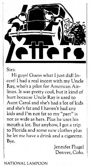 From National Lampoon, January 1979