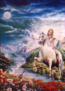 The goddess Ostara or Eastra