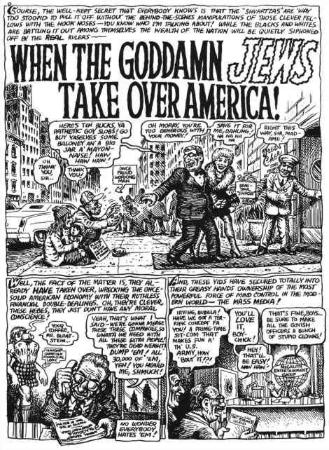 Robert Crumb, When the Goddam Jews Take Over America!