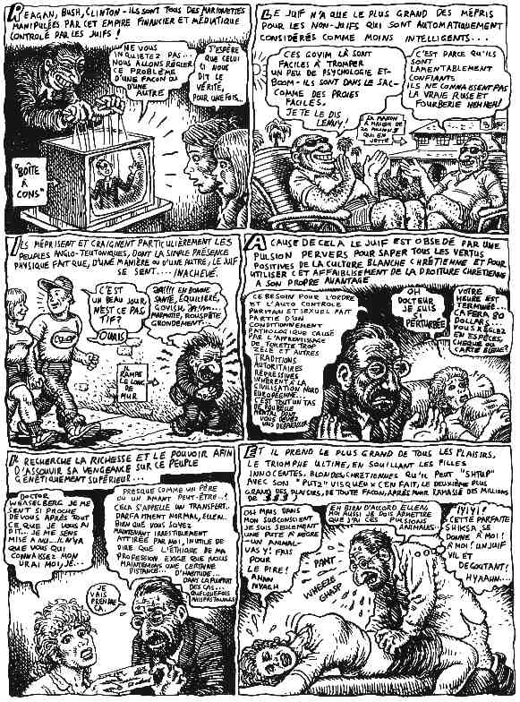 Robert Crumb, Quand les Foutus Juifs Prennent le Controle des Etats Unis!