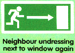 Neighbour undressing next to window again