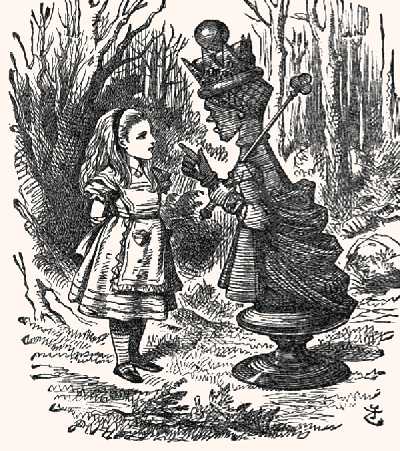 Alice talks to the White Queen