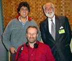 Rabbi Cyril Harris (far right) and friends