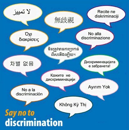 Various different languages