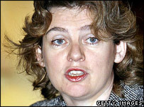 Ruth Kelly as she appeared on the BBC website shortly after trying to exempt Catholic adoption agencies from a new law on gay adoption