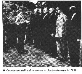 Communist political prisoners at Sachsenhausen in 1933