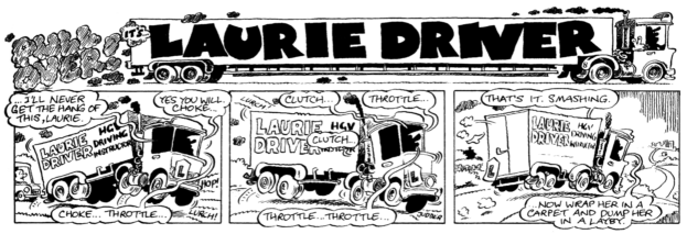 Viz: Laurie Driver as HGV driving instructor