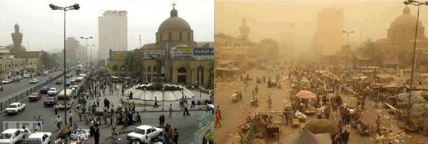 Iraq before and after glorious Western democracy