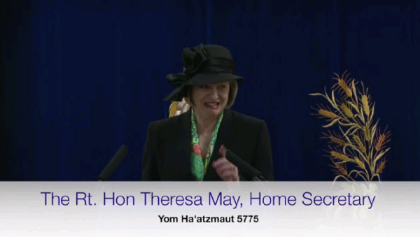 Theresa May at the synagogue
