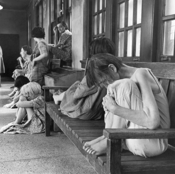 Female patients at Cleveland State Mental Hospital, Ohio, 1946
