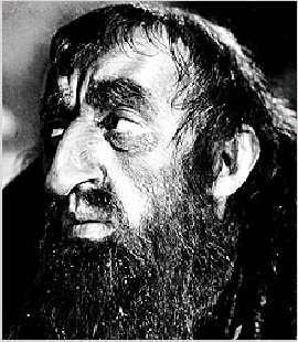 Alec Guinness plays Fagin with an artificial nose