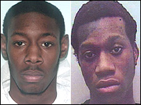 The two black who murdered white lawyer Tom ap Rhys Pryce in London in January 2006