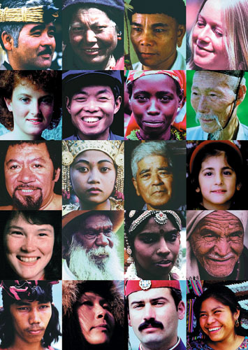 Faces from various races