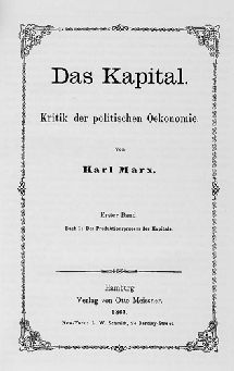 An early edition of Marx’s Das Kapital