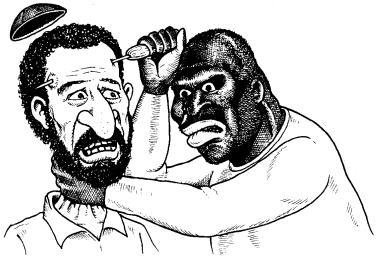 Nigs turn on yids – image from White Aryan Resistance www.resist.com