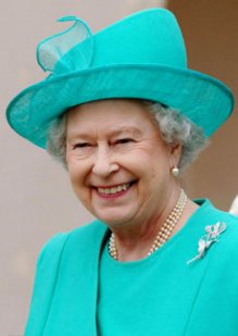 Queen Elizabeth II, who gave Mugabe an honorary knighthood in 1994