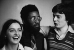 Student Trevor Phillips with Sue Slipman and David Aaronovitch
