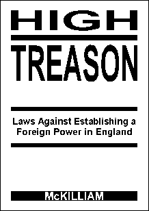 The front cover of High Treason by Kenneth McKilliam