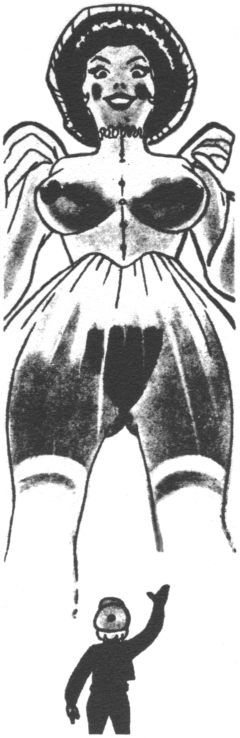 Picture of an overbearing woman by an unknown artist