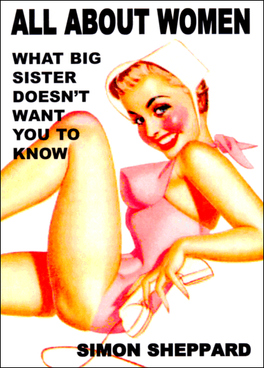 The front cover of All About Women by Simon Sheppard