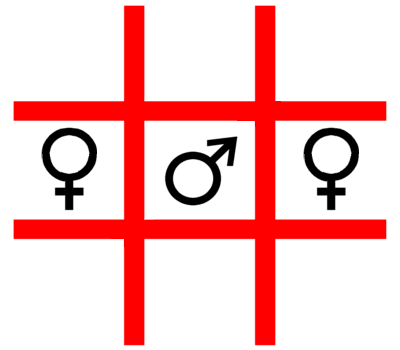 A game with male and female players