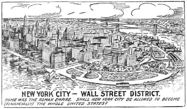 Comparing the financial district of New York to Rome during the Roman Empire
