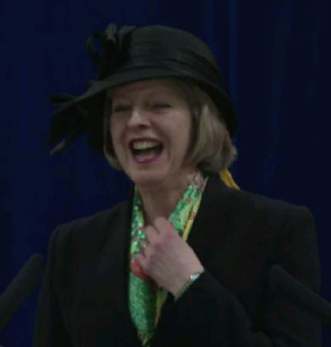 Theresa May at the synagogue
