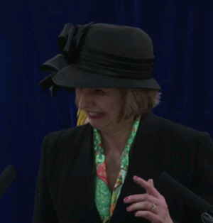 Theresa May at the synagogue