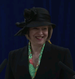 Theresa May at the synagogue