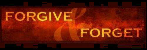 Forgive and forget: Forgiveness frees us from being stuck in the past.