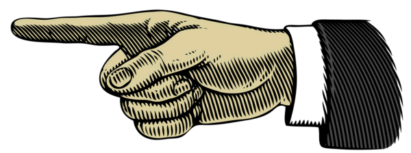 Hand pointing left