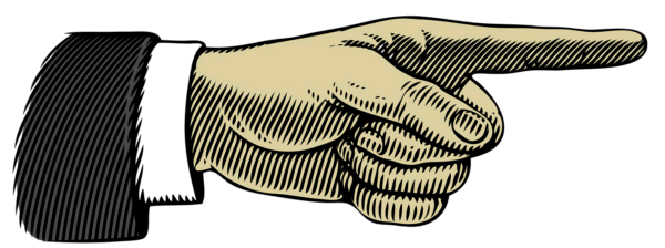 Hand pointing right