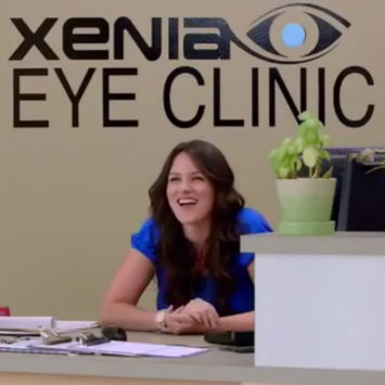 A receptionist welcomes an unwitting subject to a psychological experiment
